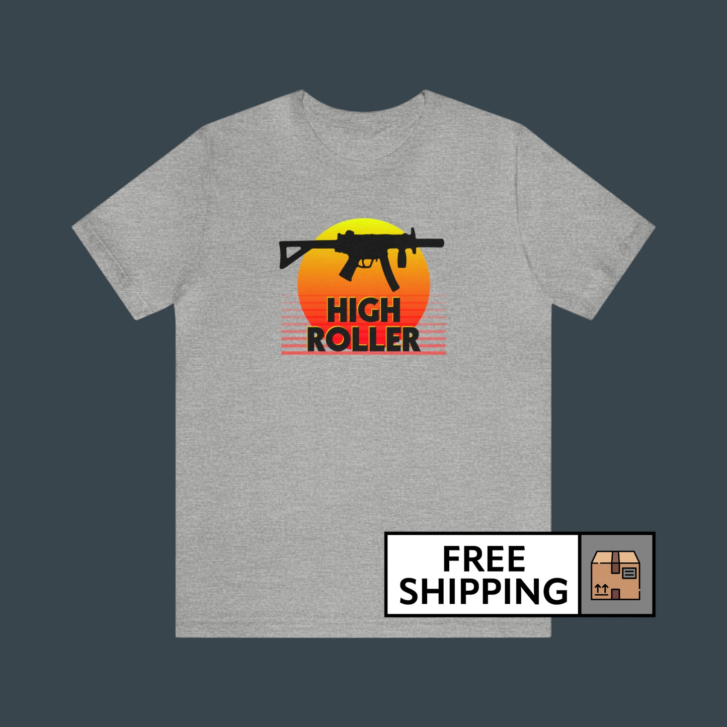 HIGH ROLLER MP5K-PDW Shirt - Yellow/Red