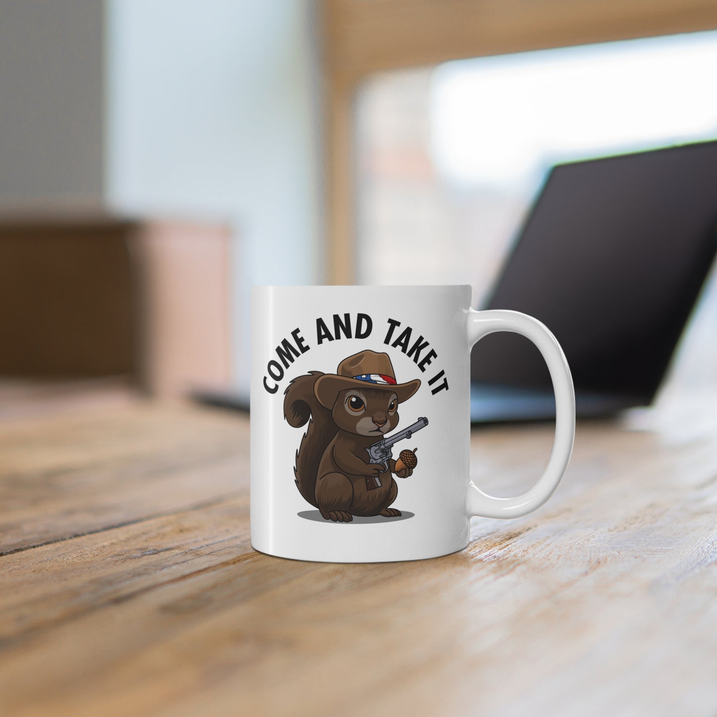 "COME AND TAKE IT" Patriotic Squirrel Mug