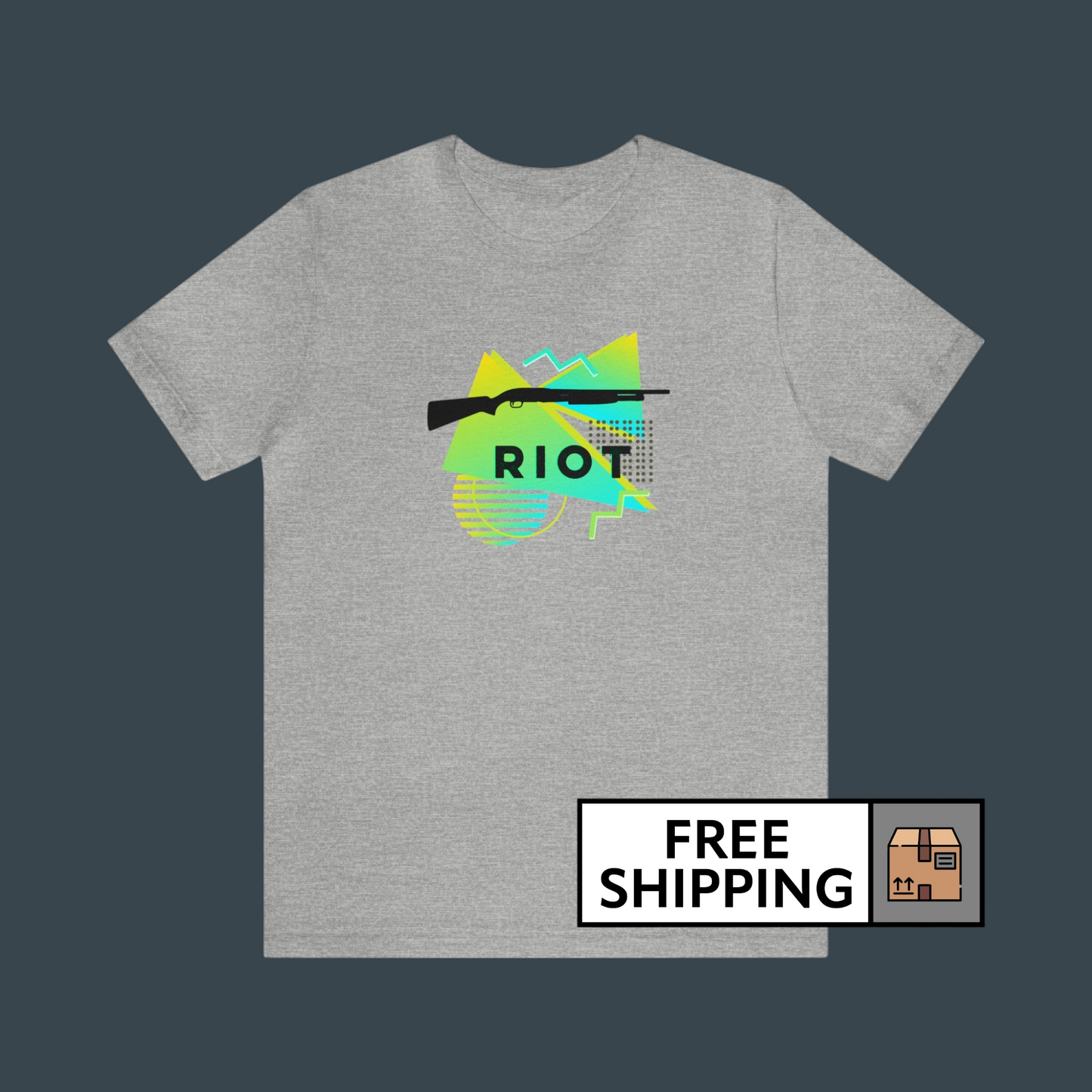 RIOT Shotgun Shirt - Yellow/Blue