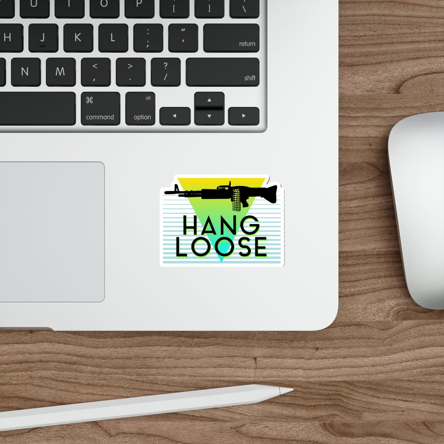 HANG LOOSE M60 Sticker - Yellow/Blue