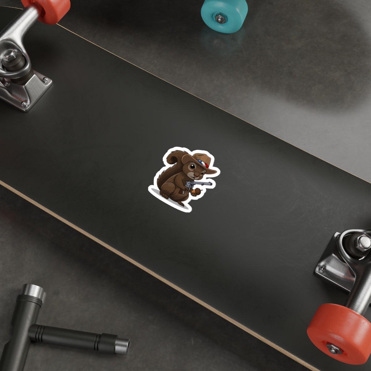 Patriotic Squirrel Sticker