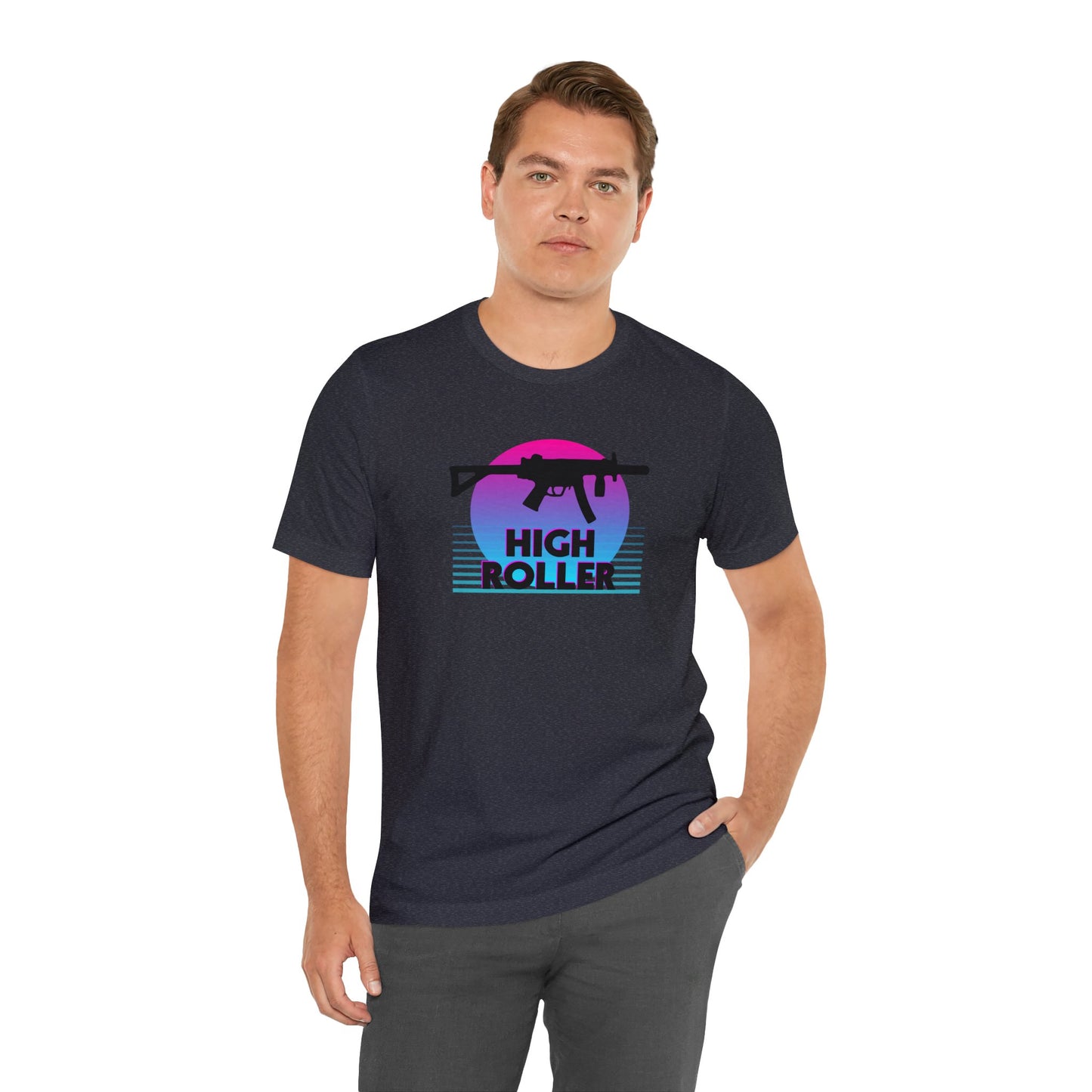 HIGH ROLLER MP5K-PDW Shirt - Pink/Blue