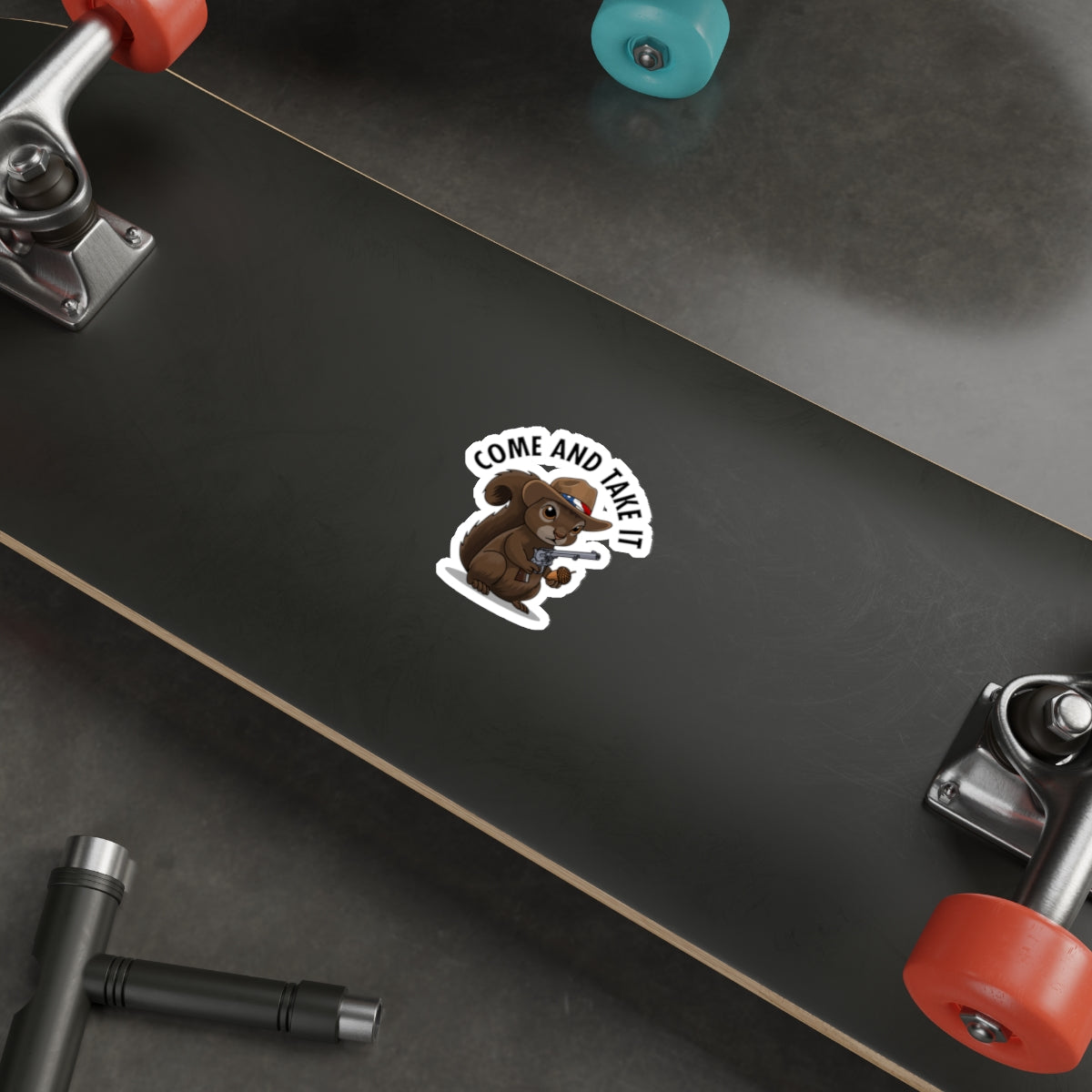 "COME AND TAKE IT" Patriotic Squirrel Sticker
