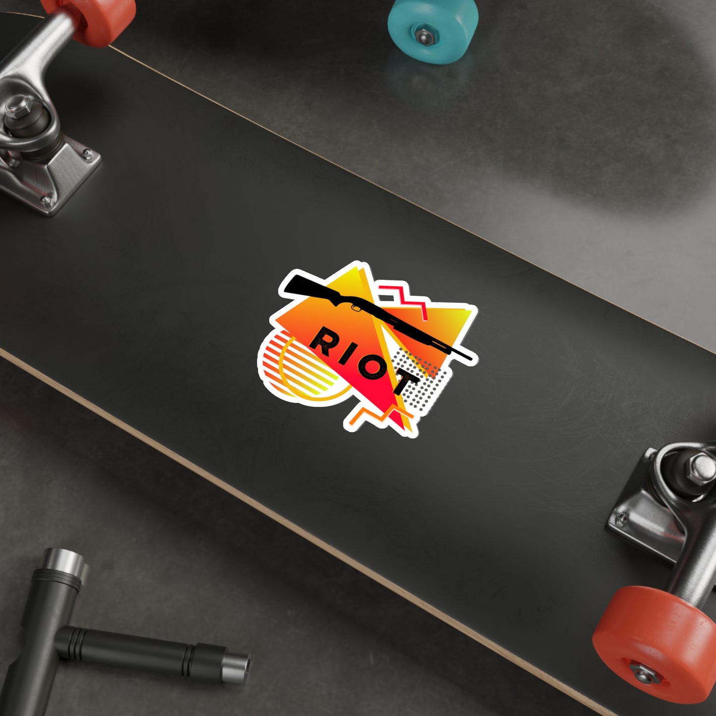 RIOT Shotgun Sticker - Yellow/Red