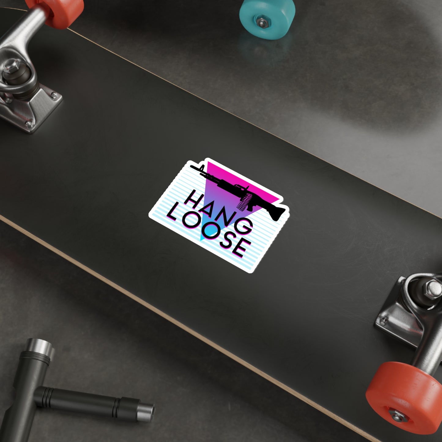 HANG LOOSE M60 Sticker - Pink/Blue