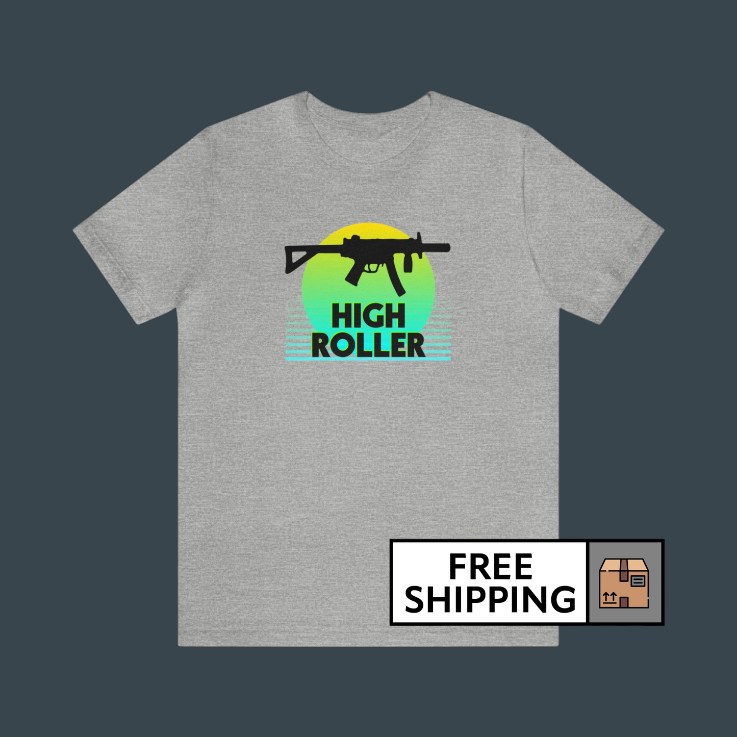 HIGH ROLLER MP5K-PDW Shirt - Yellow/Blue