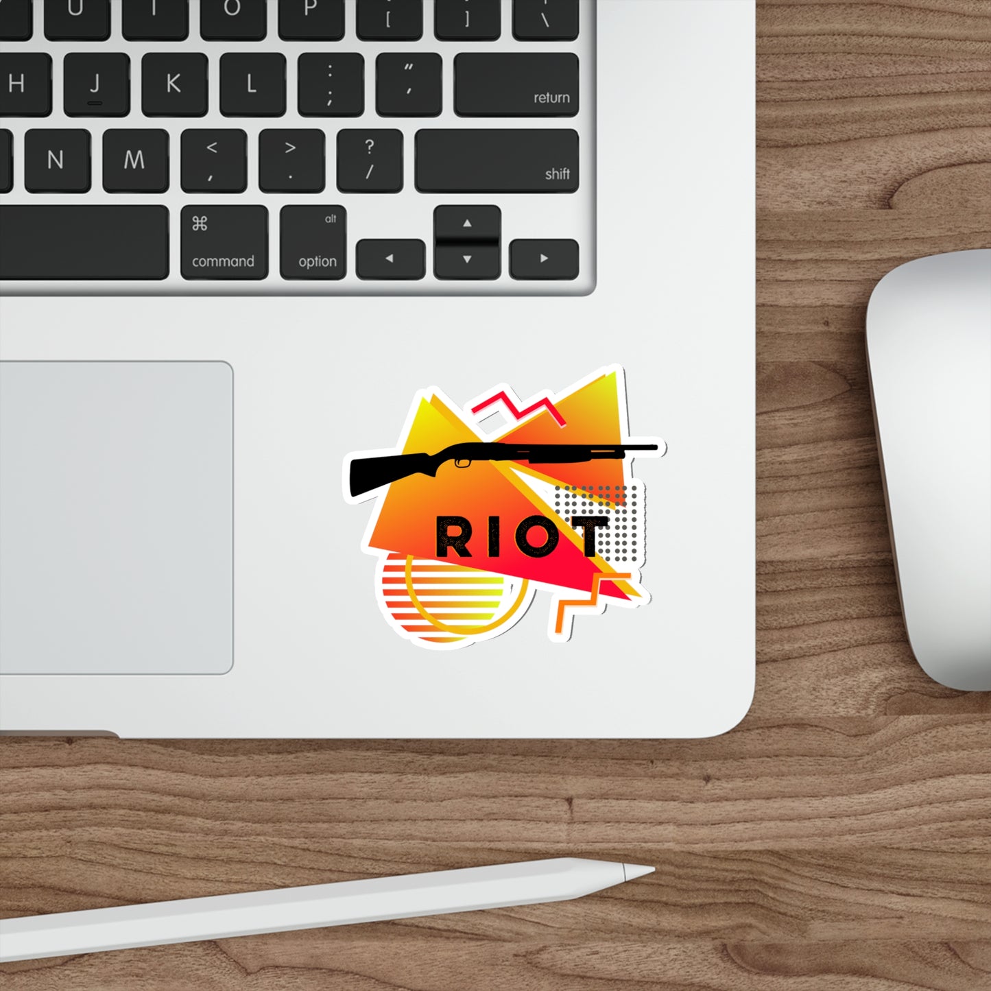 RIOT Shotgun Sticker - Yellow/Red