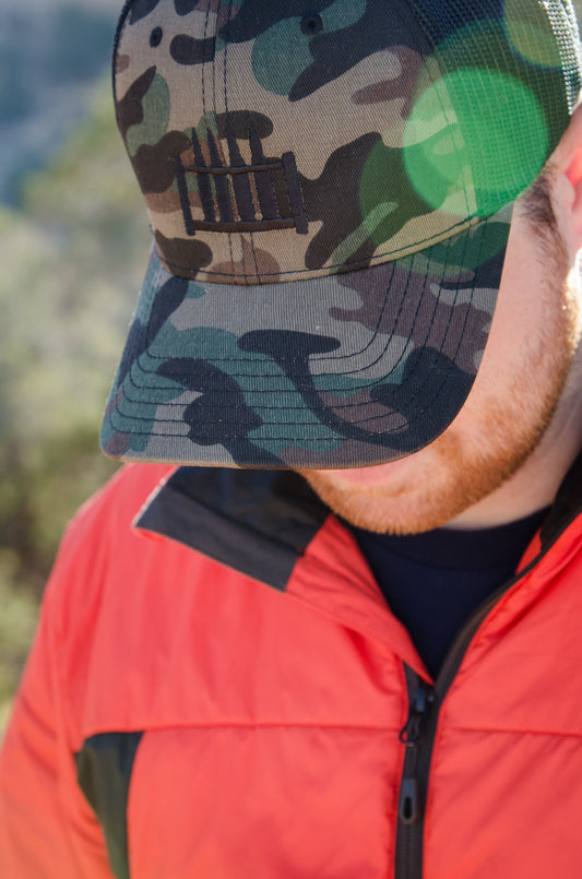 BLD "Ammo Rack" Trucker Hat - Camo