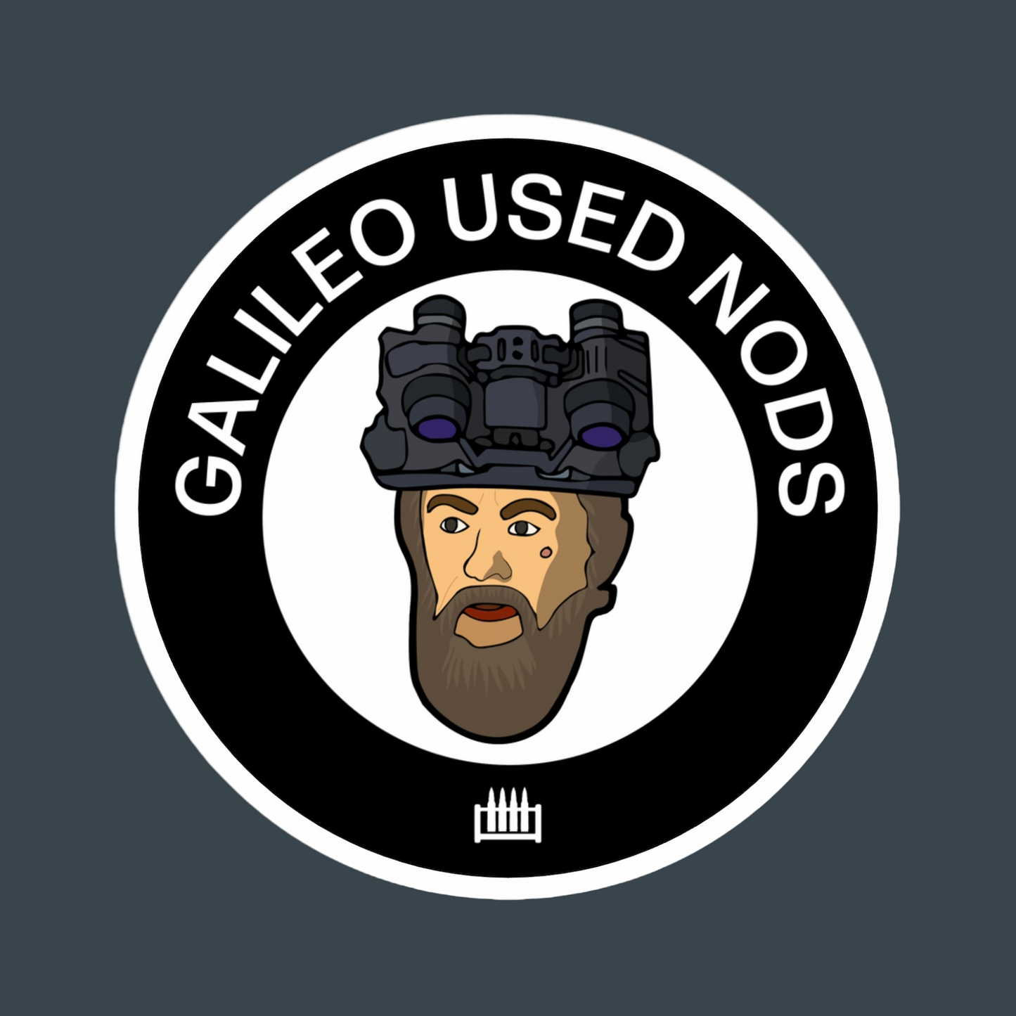 Galileo Used Nods Head Sticker