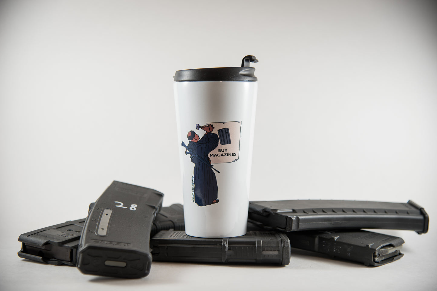 Martin Luther "Buy Magazines" Travel Mug