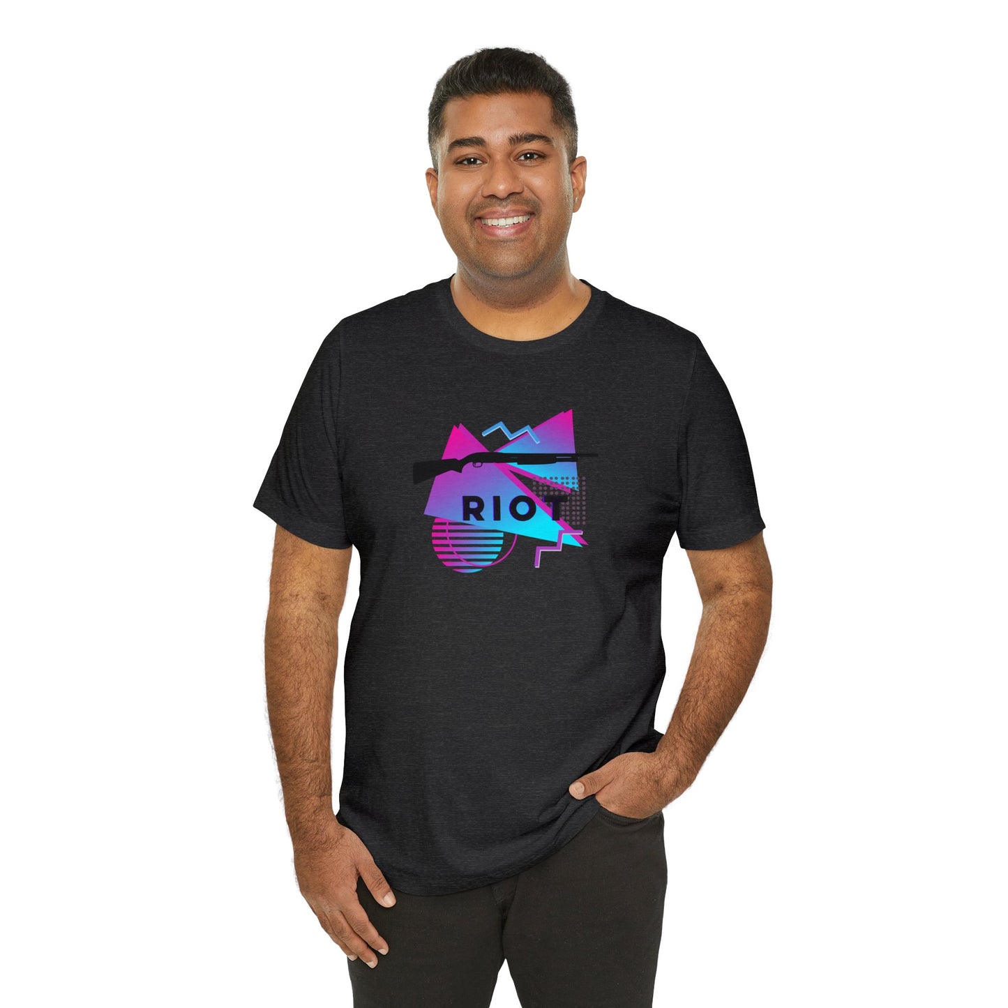 RIOT Shotgun Shirt - Pink/Blue