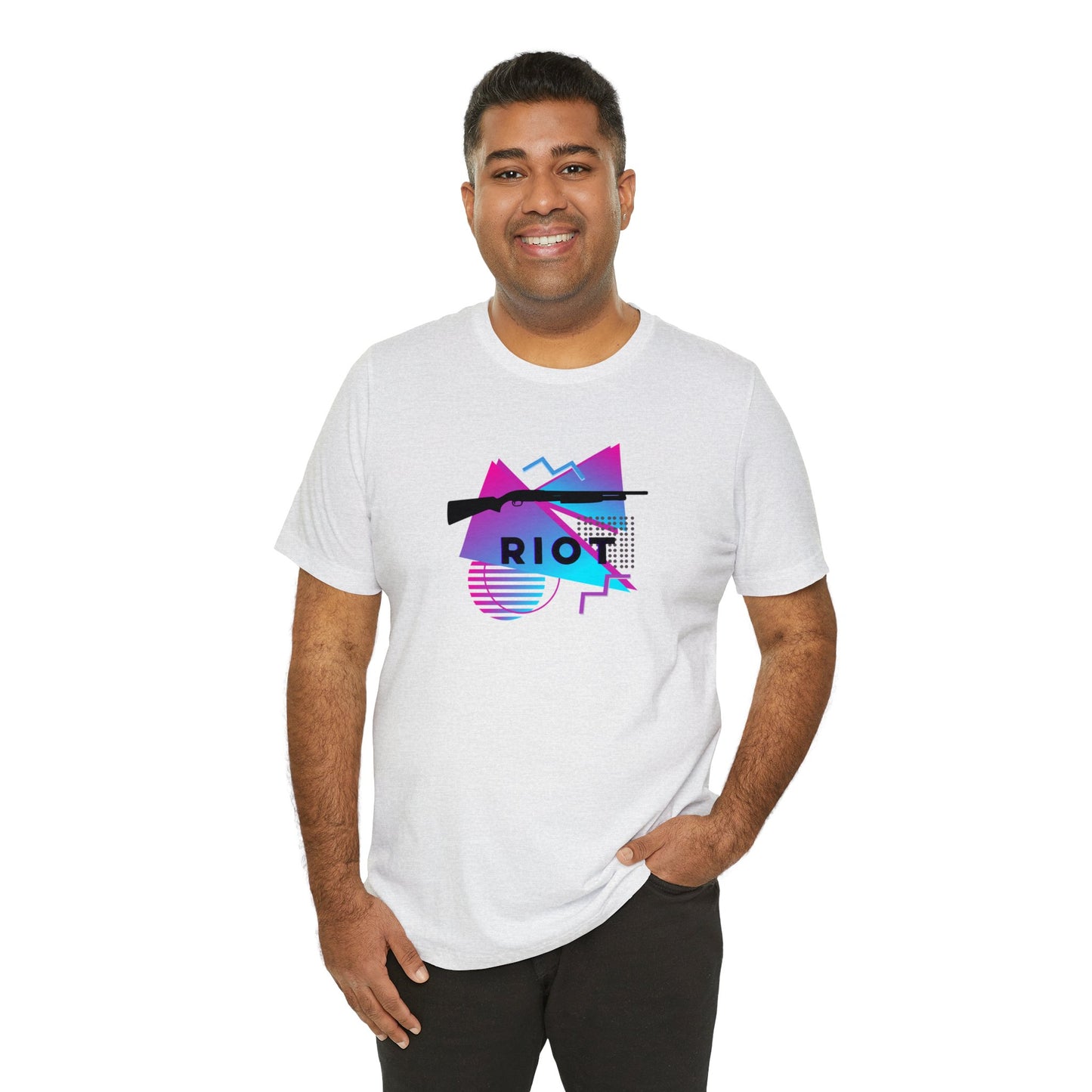 RIOT Shotgun Shirt - Pink/Blue