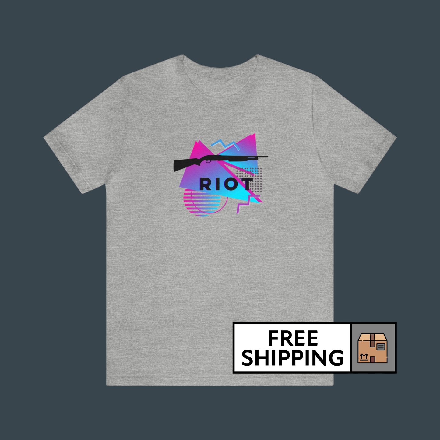 RIOT Shotgun Shirt - Pink/Blue