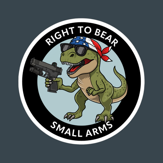 Small Arms Rex w/ Text Sticker