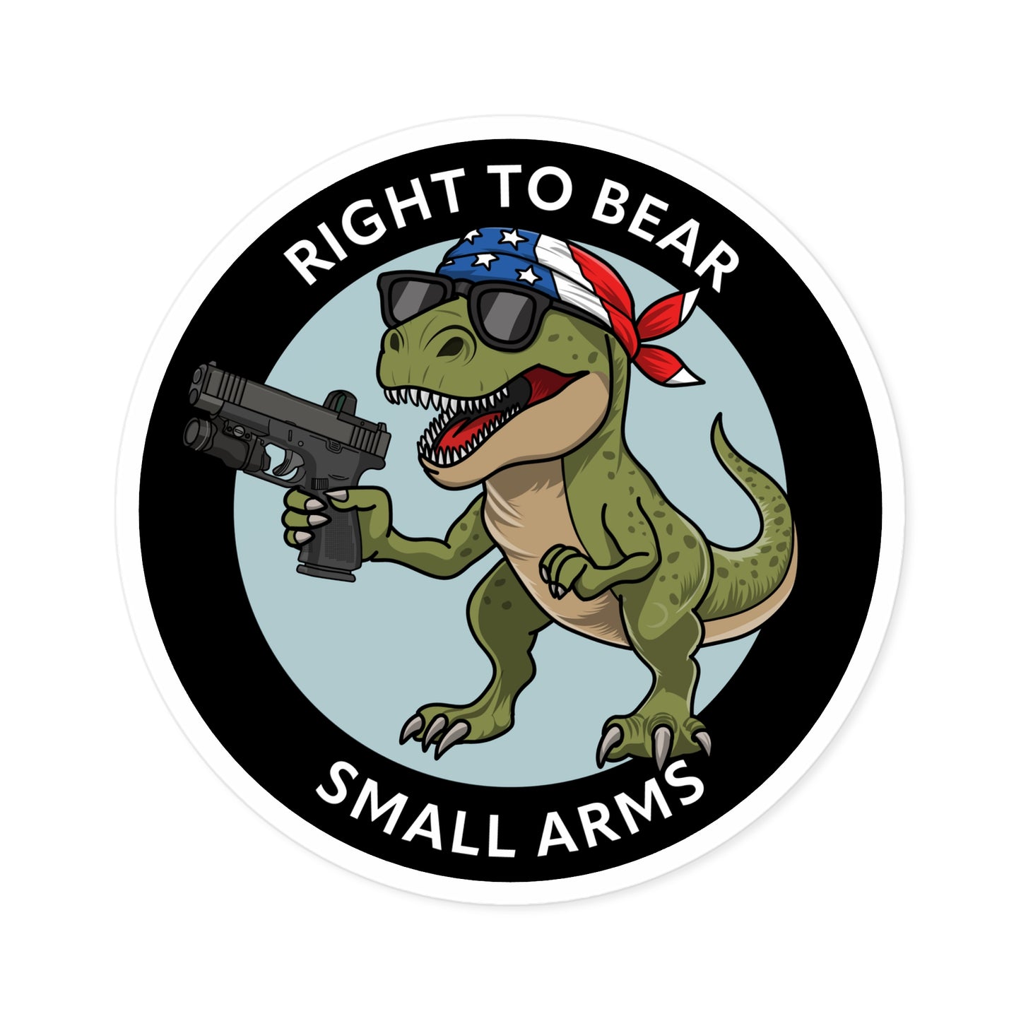 Small Arms Rex w/ Text Sticker