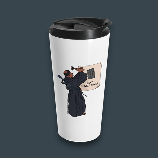 Martin Luther "Buy Magazines" Travel Mug