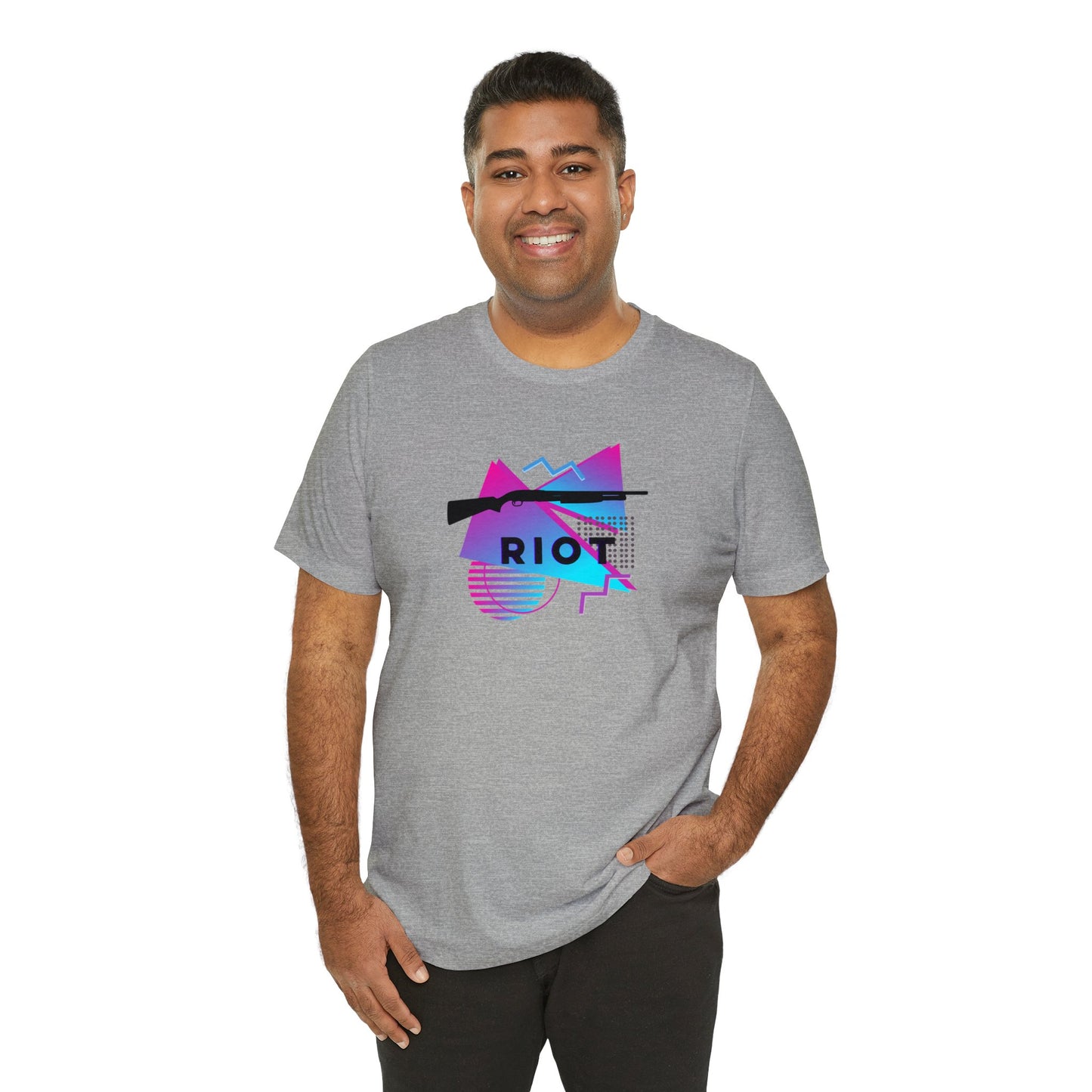 RIOT Shotgun Shirt - Pink/Blue