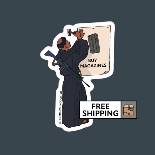 Martin Luther "Buy Magazines" Sticker